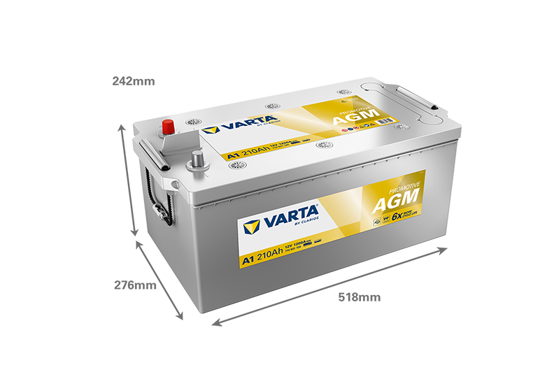 BATERIA VARTA PROMOTIVE AGM A1 210AH 1200A - Imagen 2