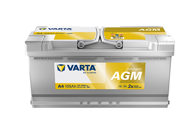 BATERIA VARTA DYNAMIC AGM A4 105AH 950A