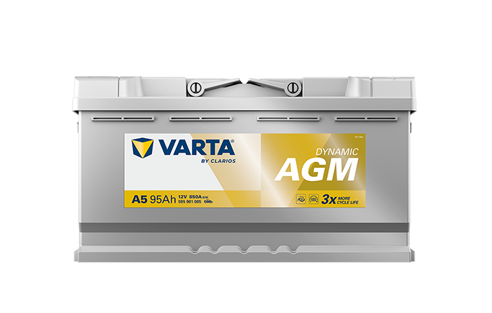 BATERIA VARTA DYNAMIC AGM A5 95AH 850A - Imagen 3