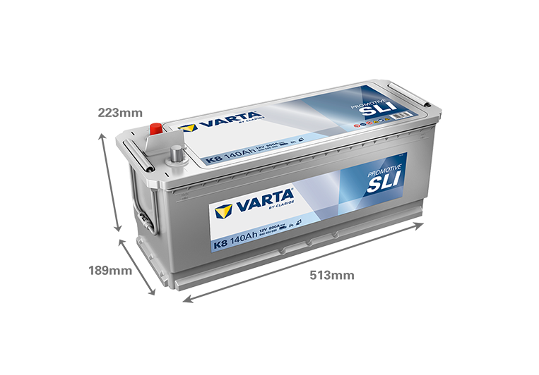 BATERIA VARTA PROMOTIVE SLI K8 140AH 800A - Imagen 2
