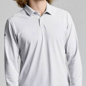 TECH PIQUE POLO LS SLAM - LIGHT GREY