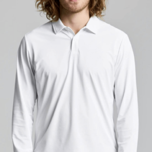 TECH PIQUE POLO LS SLAM - WHITE