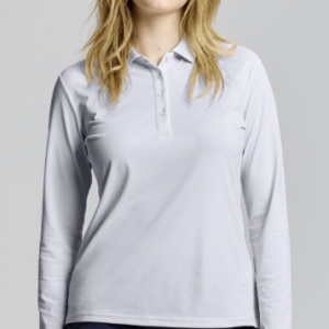 WS TECH PIQUE POLO LS SLAM  - LIGHT GREY